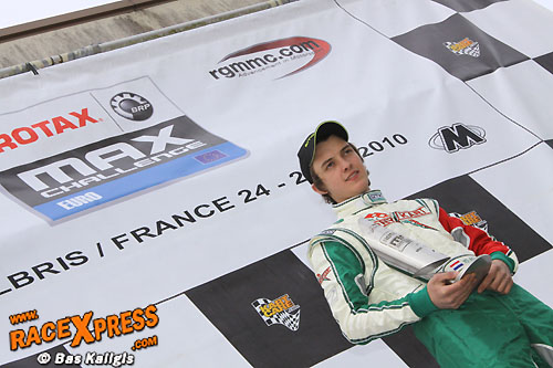Mats van den Brand wint eerste ronde Rotax Euro Challenge